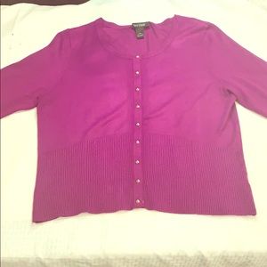 3/4 sleeve snap front cardigan